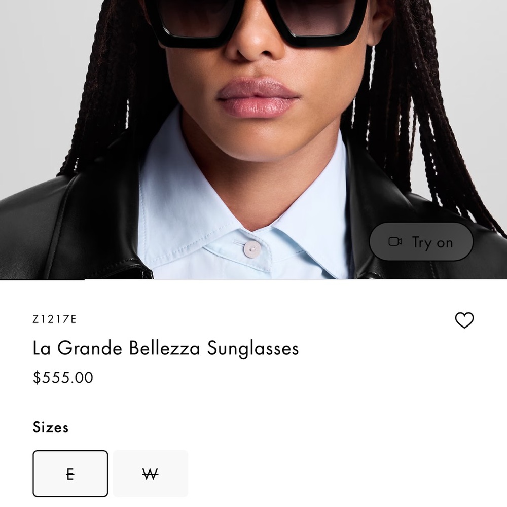 Louis Vuitton Black La Grande Bellezza Sunglasses